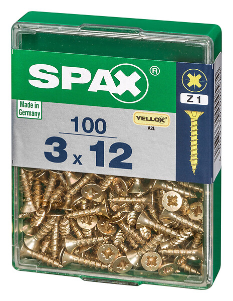 SPAXFRANCE - SPAX TF PZ 3x12 A2L 100 PC - large