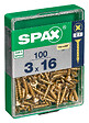 SPAXFRANCE - SPAX TF PZ 3x16 A2L 100 PC - vignette