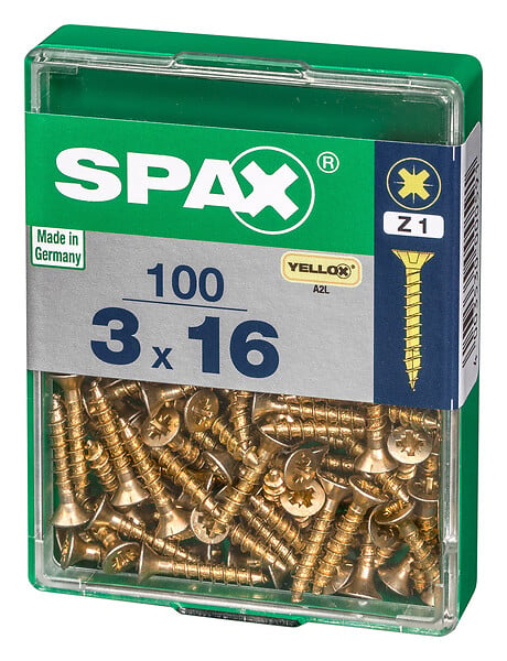 SPAXFRANCE - SPAX TF PZ 3x16 A2L 100 PC - large