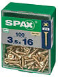 SPAXFRANCE - SPAX TF PZ 3.5x16 YELLOX 100 PC - vignette