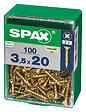 SPAXFRANCE - SPAX TF PZ 3.5x20 YELLOX 100 PC - vignette