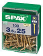 SPAXFRANCE - SPAX TF PZ 3.5x25 YELLOX 100 PC - vignette