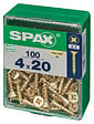 SPAXFRANCE - SPAX TF PZ 4x20 YELLOX 100 PC - vignette