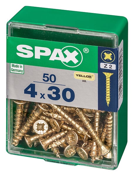 SPAXFRANCE - SPAX TF PZ 4x30 YELLOX 50 PC - large