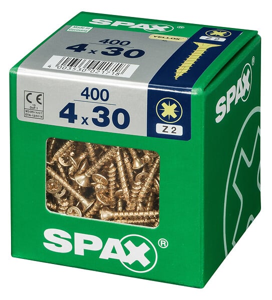 SPAXFRANCE - SPAX TF PZ 4x30 YELLOX 400 PC - large