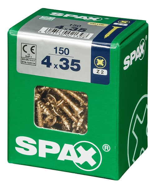 SPAXFRANCE - SPAX TF PZ 4x35 YELLOX 150 PC - large