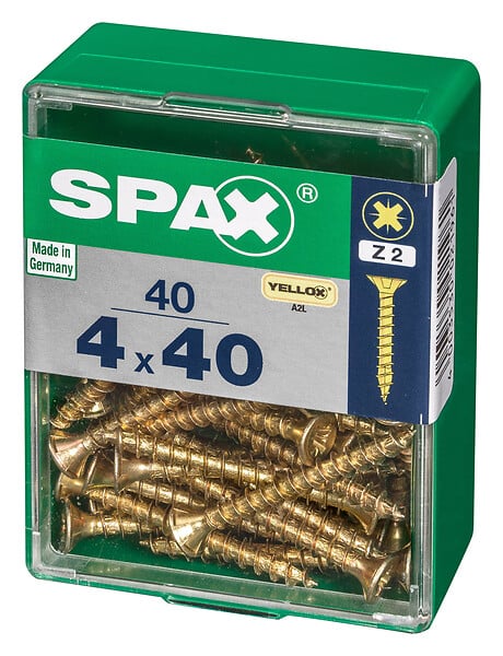 SPAXFRANCE - SPAX TF PZ 4x40 YELLOX 40 PC - large