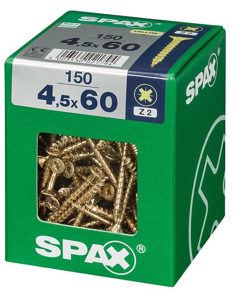 SPAXFRANCE - SPAX TF PZ 4.5x60 YELLOX 150 PC - large