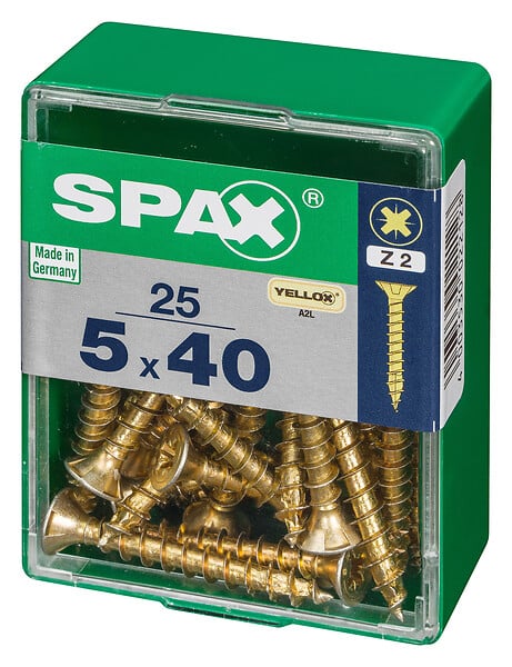 SPAXFRANCE - SPAX TF PZ 5x40 YELLOX 25 PC - large