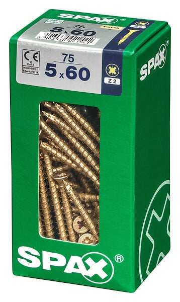 SPAXFRANCE - SPAX TF PZ 5x60 YELLOX 75 PC - large