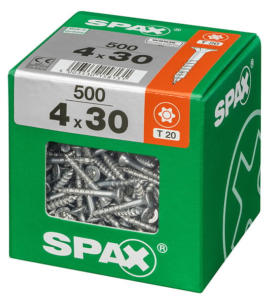 SPAXFRANCE - SPAX TF TX 4x30 WIROX 500 PC - large