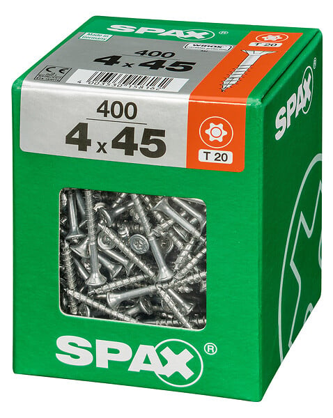 SPAXFRANCE - SPAX TF TX 4x45 WIROX 400 PC - large