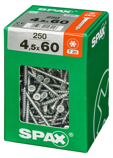 SPAXFRANCE - SPAX TF TX 4.5x60 WIROX 250 PC - large