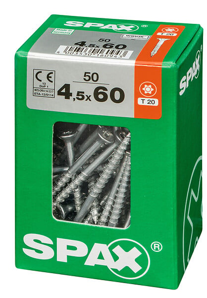 SPAXFRANCE - SPAX TF TX 4.5x60 WIROX 50 PC - large