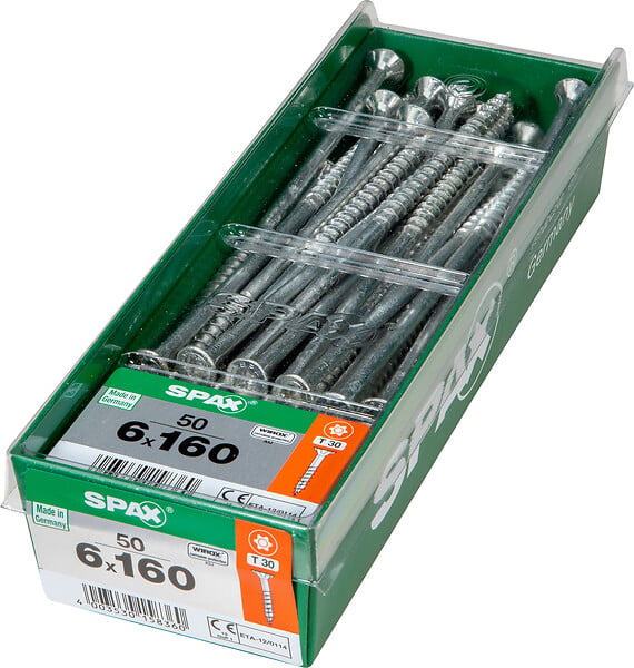 SPAXFRANCE - SPAX TF TX 6x160 WIROX 50 PC - large
