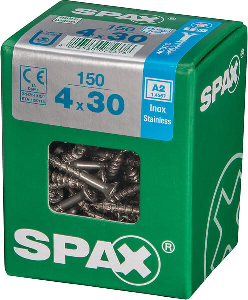 SPAXFRANCE - SPAX INOX TF 4x30 TX 150 PC - large