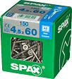 SPAXFRANCE - SPAX INOX TF 4.5x60 TX 150 PC - vignette