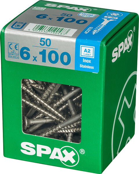 SPAXFRANCE - SPAX INOX TF 6x100 TX 50 PC - large