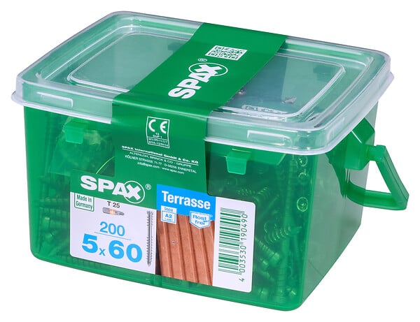 SPAXFRANCE - SPAX TERRASSE T. CYL. 5x60 TX 200 PC - large