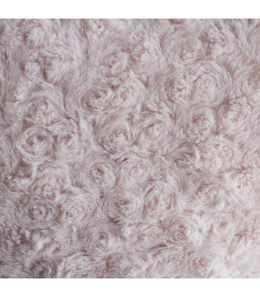 ATMOSPHERA - Coussin Coeur Bouclette Rose - large