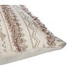 ATMOSPHERA - Housse de coussin  en coton Beige lin tufté 40 x 40 cm - vignette