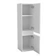 AICA SANITAIRE - Ensemble de meuble de salle de bain blanc clair 59cm+Vasque+Miroir+Colonne meuble salle de bain-Armoire de rangement-Meubles-lavabos - vignette