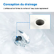 AICA SANITAIRE - Ensemble de meuble de salle de bain blanc clair 79.5cm+Vasque+Miroir+Colonne meuble salle de bain-Armoire de rangement-Meubles-lavabos - vignette