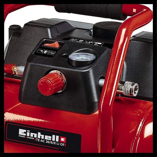 EINHELL - Compresseur sans fil TE-AC 36/6/8 Li OF Set-Solo (sans batterie ni chargeur) - large