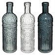 ATMOSPHERA - Lot 3 bouteilles déco verre - H.24,5cm - Assorties - vignette