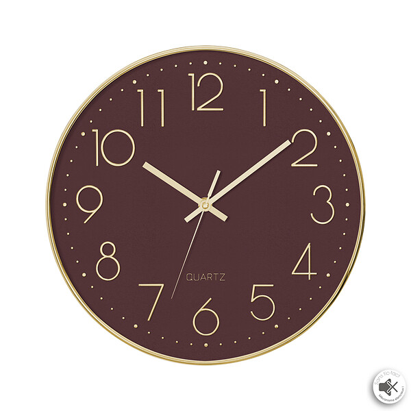 ATMOSPHERA - Horloge plas laure or d30 ass - large