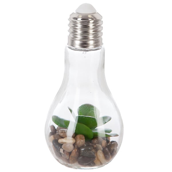 ATMOSPHERA - Plante artificielle LED ATMOSPHERA ampoule h.18.5cm - large