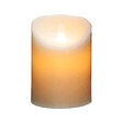 ATMOSPHERA - Bougie LED pilier cire réaliste - Blanc - H10cm - vignette