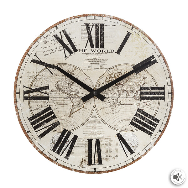 ATMOSPHERA - Horloge murale MDF Atmosphera Vintage 28cm - large
