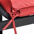 OVIALA - Coussin pour bain de soleil rouge 186 x 53 x 5 cm - Picchu - vignette