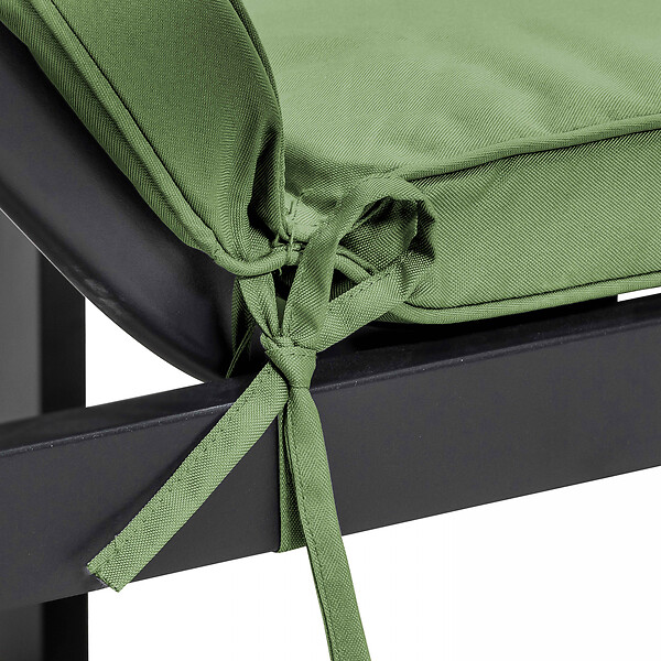 OVIALA - Coussin bain de soleil polyester vert cactus 186x53x5 cm - Picchu - large