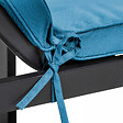 OVIALA - Coussin bain de soleil polyester bleu pacific 186x53x5 cm - Picchu - vignette