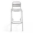 OVIALA - Chaise haute en aluminium gris - Soho - vignette