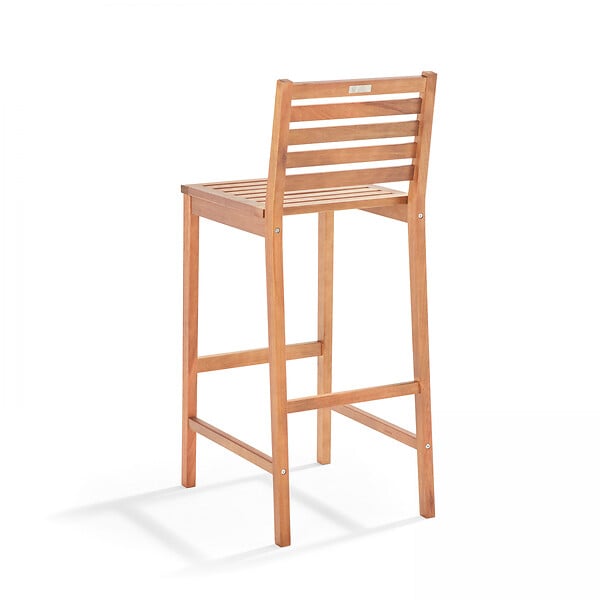 OVIALA - Chaise haute en bois d'eucalyptus  - Anglet - large