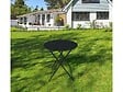 CHALET & JARDIN - Table ronde d'extérieur pliante Bistro en acier - Noir - vignette