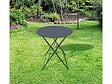 CHALET & JARDIN - Table ronde d'extérieur pliante Bistro en acier - Gris - vignette