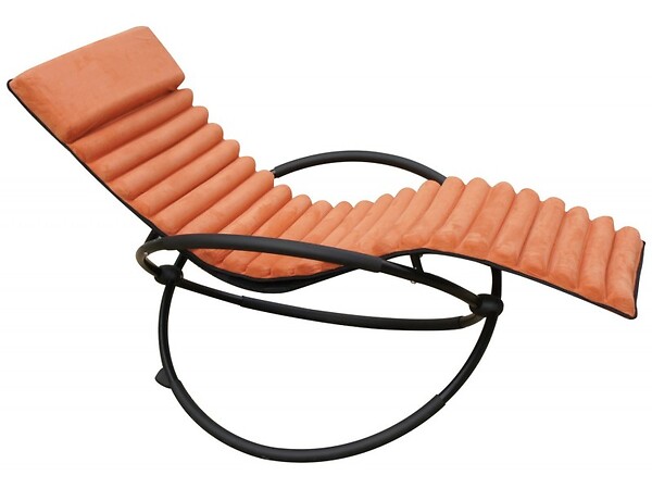 CHALET & JARDIN - Bain de soleil Swing Luxe Monaco en aluminium - Terracotta - large
