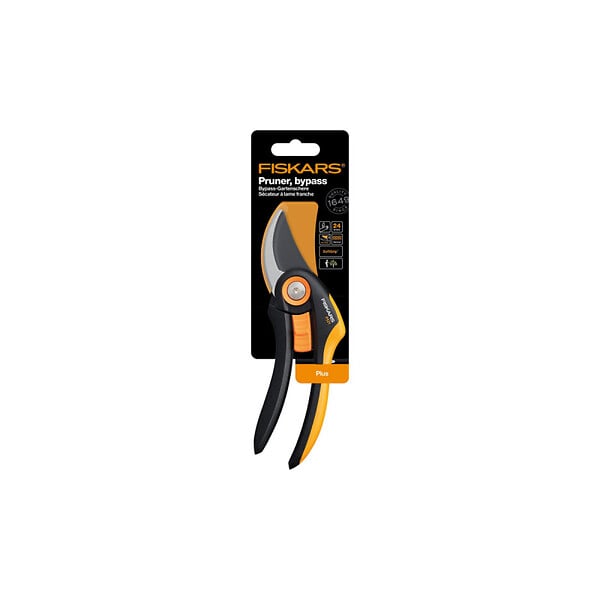 FISKARS - Sécateur Plus à  lame franche P521 - à˜ 24 mm - poignée FiberComp - large