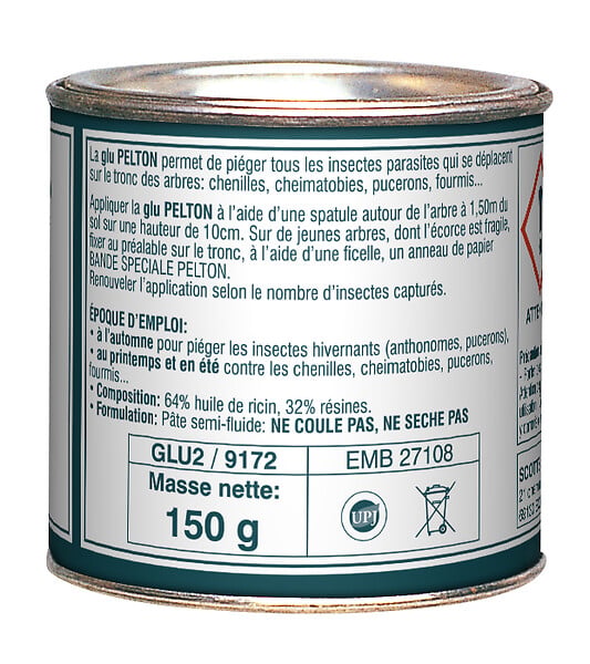 PELTON - Glu arboricole - Pâte collante - 150 g - large