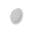 LINEA - 1 poignee cuvette ronde a encastrer zamak blanc - vignette