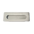 LINEA - 1 poignee encastree rectangle ent 96 zamak chrome mat - vignette