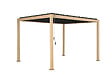 Pergola à lames orientables en aluminium imitation bois - 4x3m - H.250xL.391xP.301cm - vignette