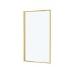 AURLANE - Pare baignoire rabattable 75x130cm - Finition Or Doré Brossé - GOLDY CONTOURING SCREEN - vignette