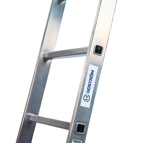 HOSTRÃ–M - Echelle simple StablePro 9 marches en aluminium, légère et durable, hauteur de travail maximale 3,47m, garantie 5 ans, charge maximale 150kg, Hostrom - large