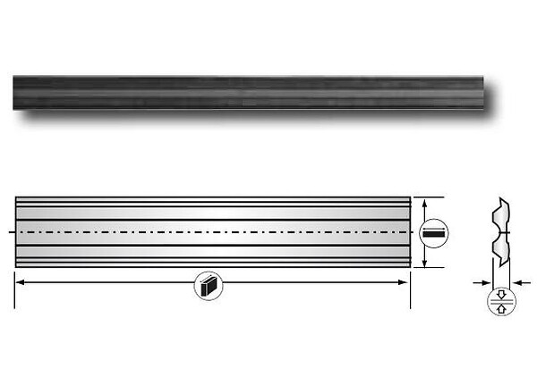 LEMAN - Fer Reversible Acier 500x10x2,3 Tersa Leman - large