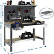 SIMON RACK - SimonRack - Kit Etabli 1440x1200x600mm Charge 600Kg -  SIMONWORK BT3 BOX 1200 GRIS/BOIS SIMONRACK - vignette